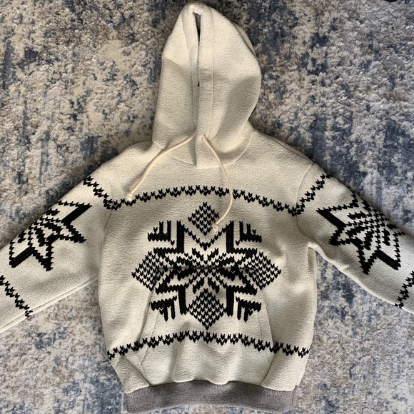 Maison Margiela Scuba Fleece in Ecru & Black